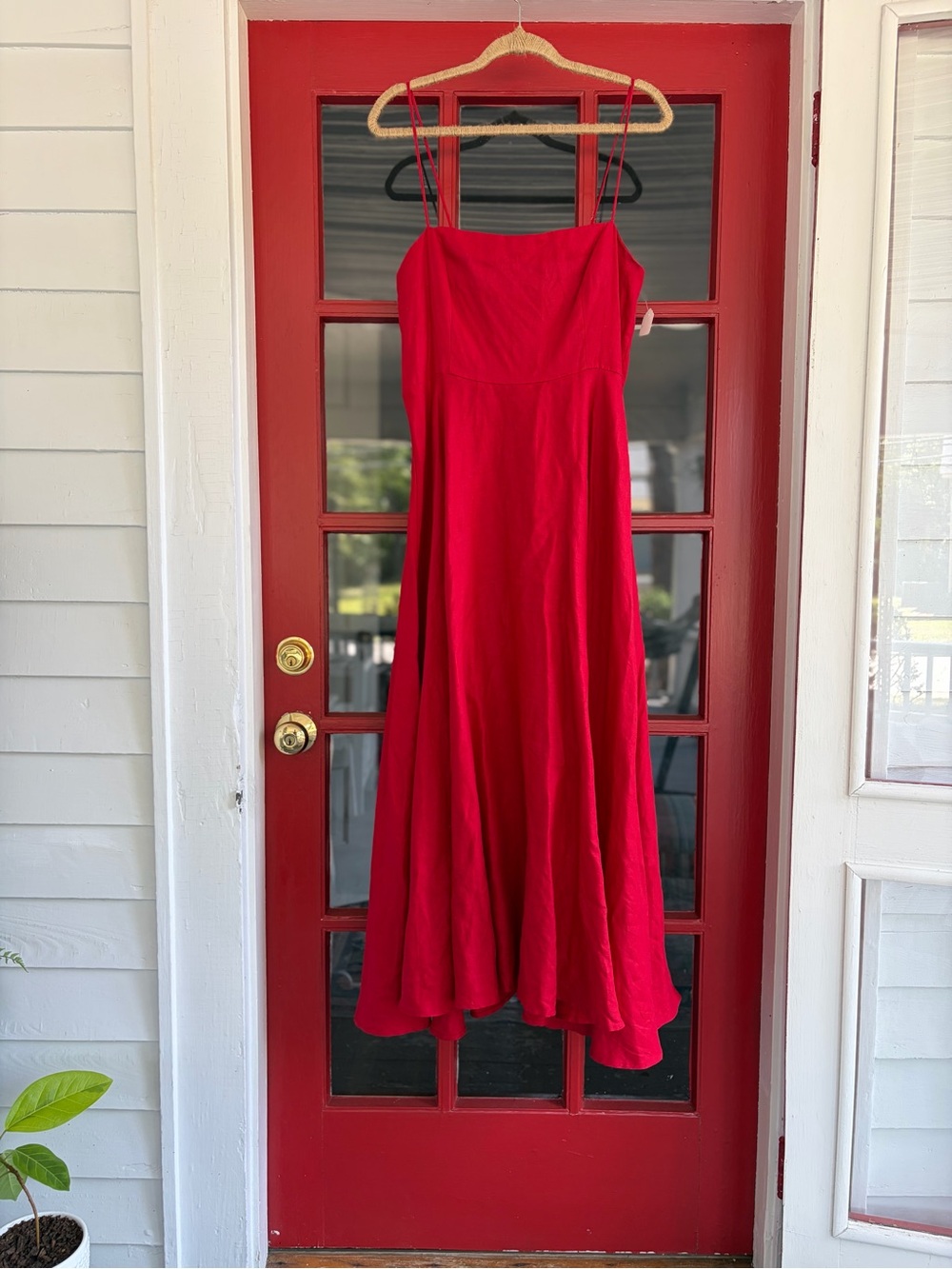 Reformation Monette 100% linen dress